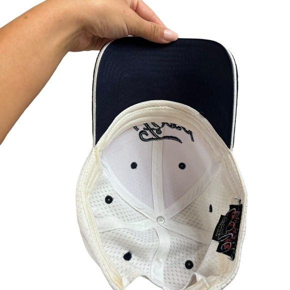 Ford White Navy OSFM Adjustable Baseball Cap Classic  Hat Mesh Embroidered - Picture 4 of 13